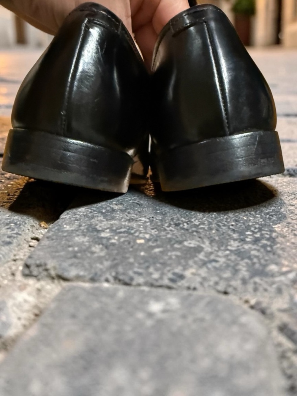 Authentic Prada Milano/Mens black leather slip on loafers/luxury dress shoe - Picture 9 of 11